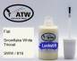 Preview: Fiat, Snowflake White Tricoat, SWW / 819: 20ml Lackstift, von ATW Autoteile West.